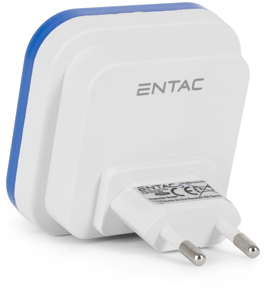 Lampka wtykowa do gniazdka ENTAC Entac ENL-CS-0.5W-DSB lampka nocna wtykana do gniazdka Lampka nocna do gniazdka