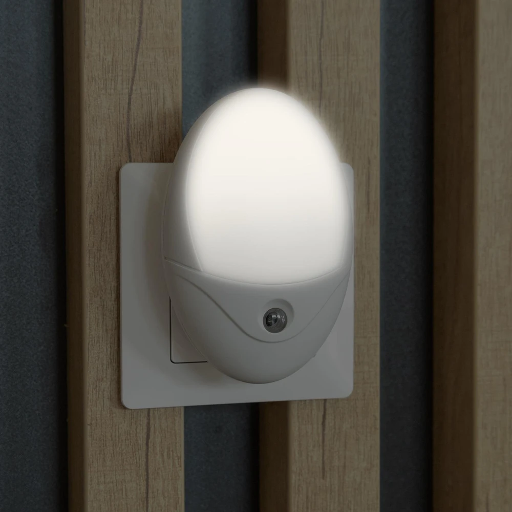 Lampka wtykowa do gniazdka ENTAC Entac ENL-O-0.5W-DS lampka nocna wtykana do gniazdka Lampka nocna do gniazdka