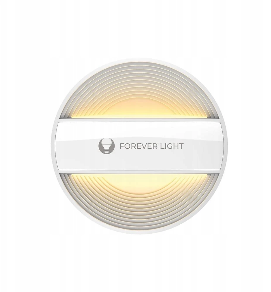 LED naktinė lempa apvali PURE FLC-20 ALMA PIR balta 500mAh Forever Light