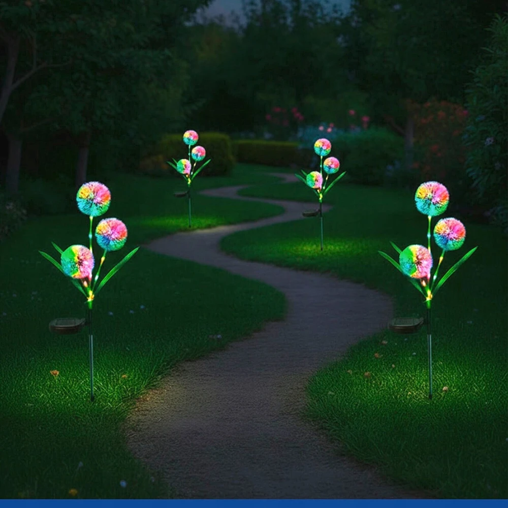 Maximex Solar garden lights, LED dandelions, 2 pieces, 75 cm