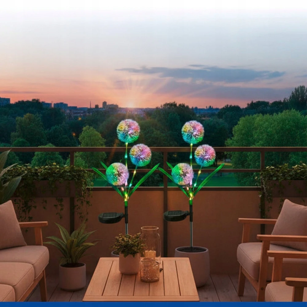 Maximex Solar garden lights, LED dandelions, 2 pieces, 75 cm