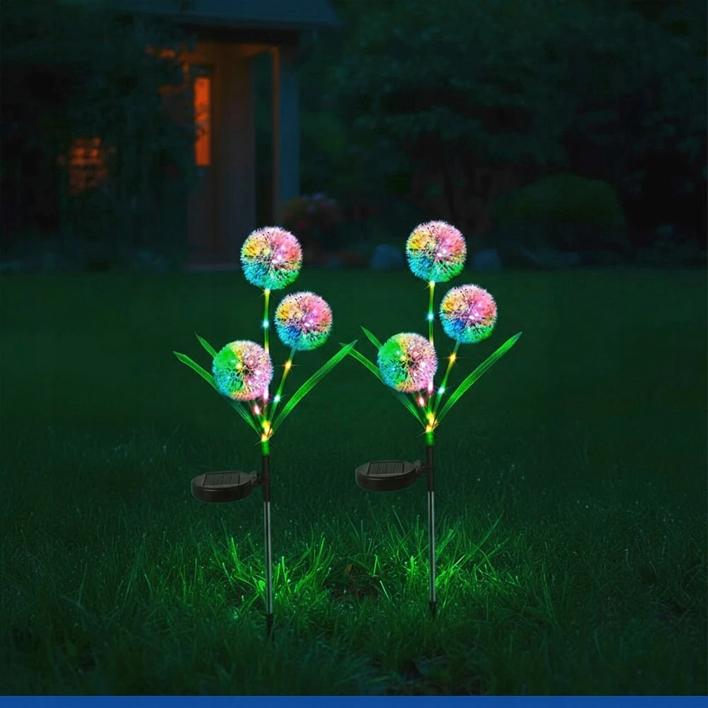 Maximex Solar garden lights, LED dandelions, 2 pieces, 75 cm