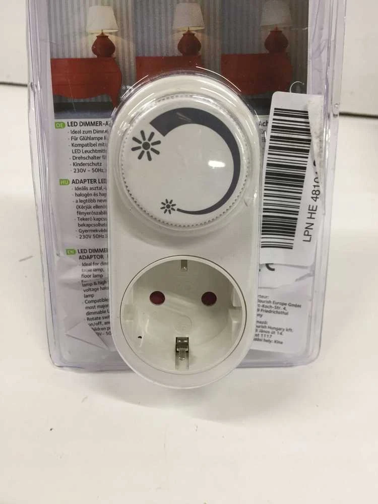 Kištukinis šviestuvas lizdui REV REV adapteris Kištukas su integruotu LED šviesos reguliatoriumi, baltas EMD201 20270112