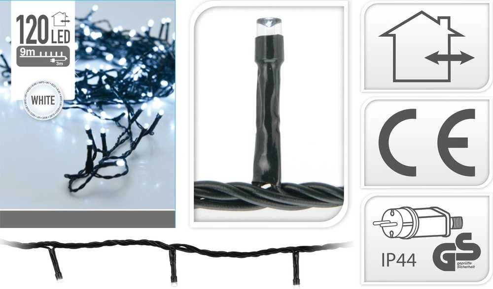 Christmas Gifts kalėdinės švieselės šaltai baltos 120 LED