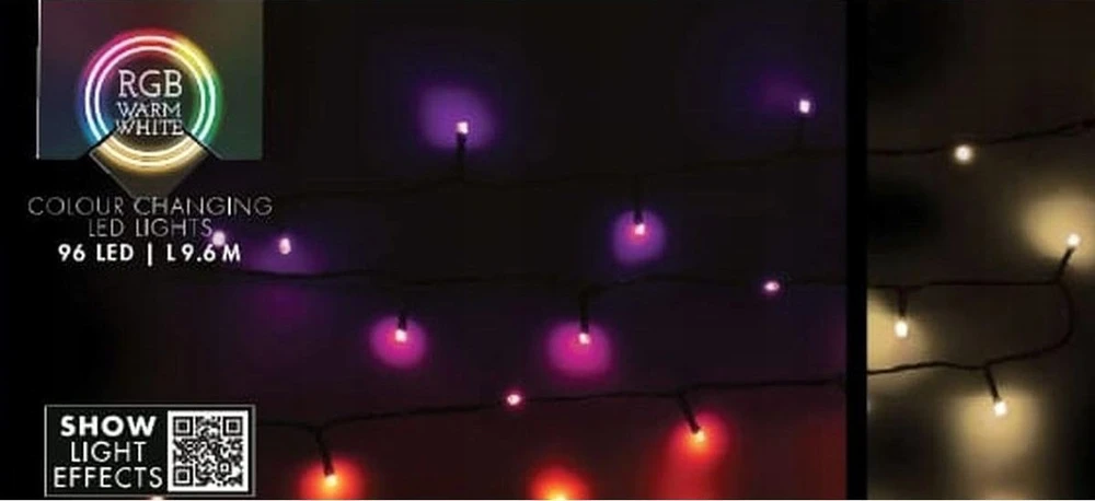 Christmas Decoration Kalėdinės LED girliandos 96 RGB su pultu