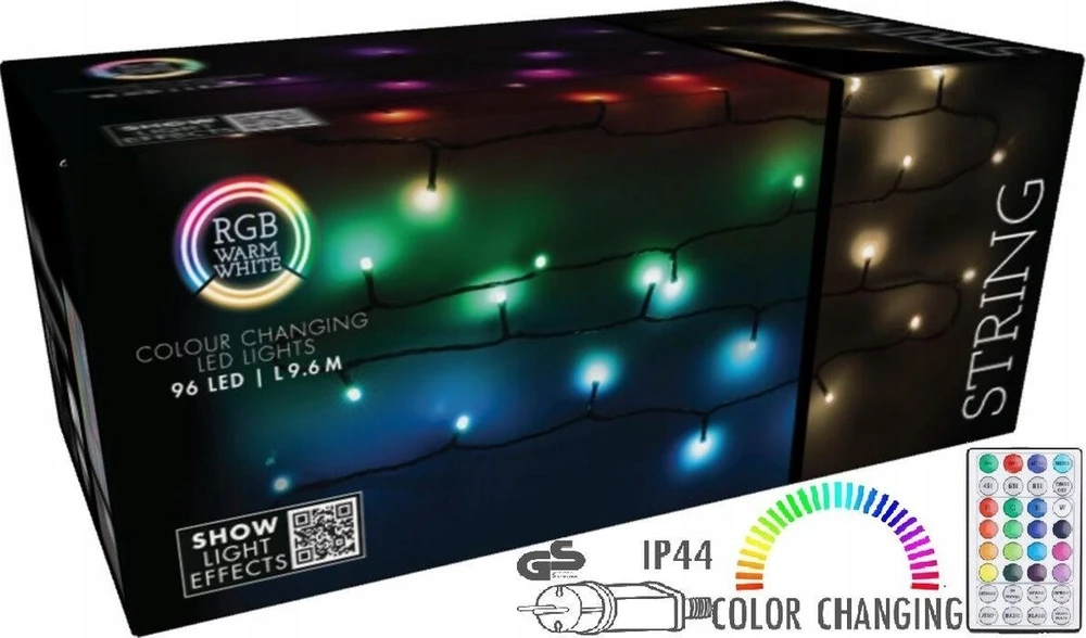 Christmas Decoration Kalėdinės LED girliandos 96 RGB su pultu
