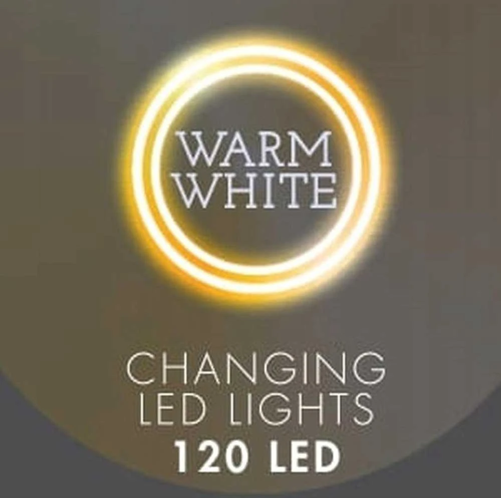 Christmas Decoration Kalėdinės užuolaidų lemputės 120 LED su pulteliu