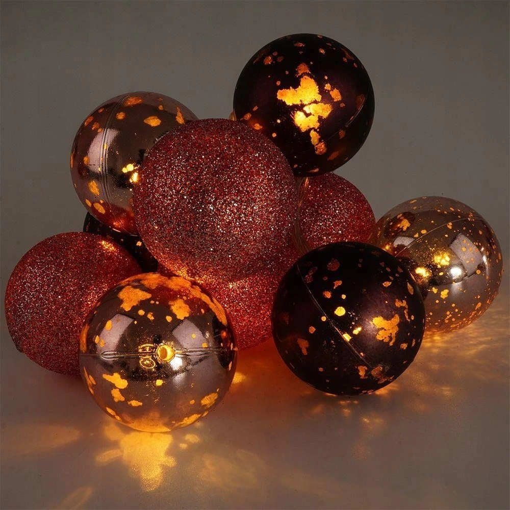 Decorative Lighting Kalėdinė girlianda LED apšvietimui 10 violetinių 4 cm