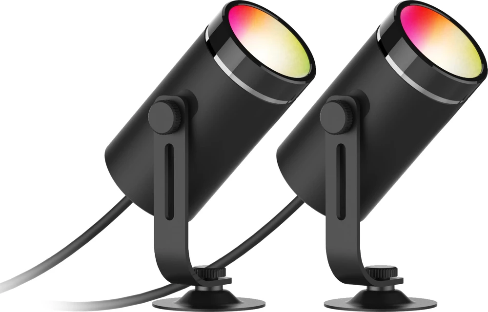 Sodo žibintų rinkinys DELTACO SMART HOME 2 lemputės, 8W, RGB+švelni balta / SH-GLEX01