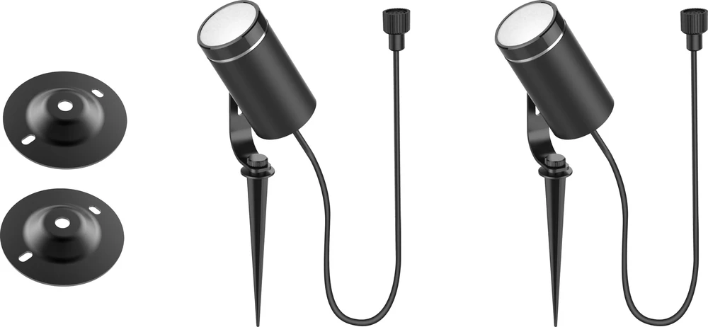 Sodo žibintų rinkinys DELTACO SMART HOME 2 lemputės, 8W, RGB+švelni balta / SH-GLEX01
