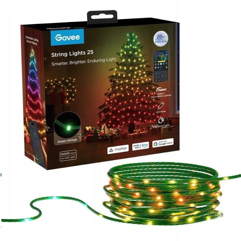 Govee H80C4C41 String Lights 2S 20m | Oświetlenie LED | RGBWIC