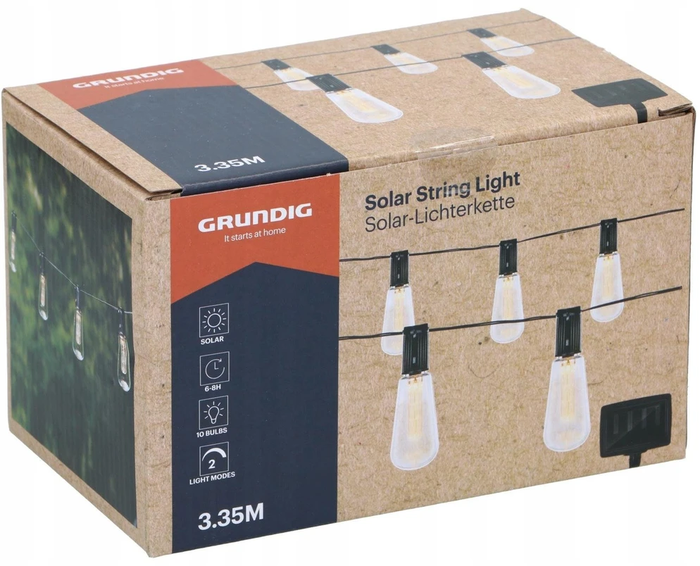 Grundig - Solar Garden LED Lights 3.35 m