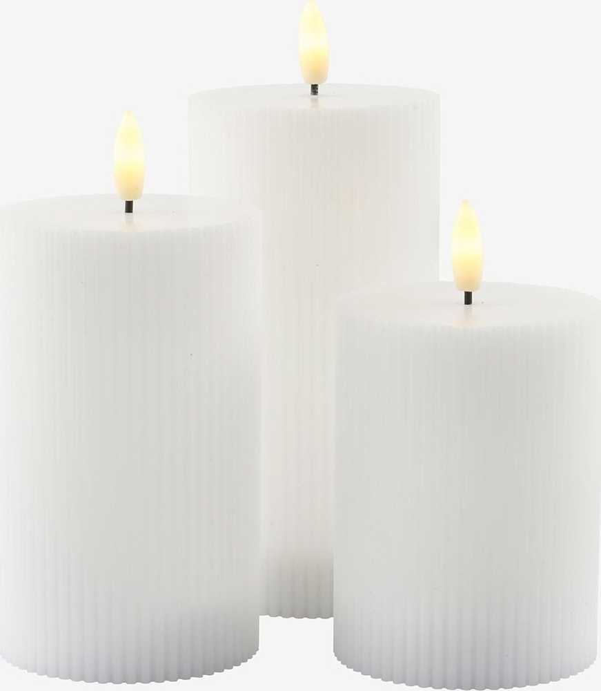 Kalėdinės eglutės lemputės GTV Sirius Home 80252, Balta, 3 lemputės, LED, Kintamoji srovė, 7,5 cm, 3 vnt.