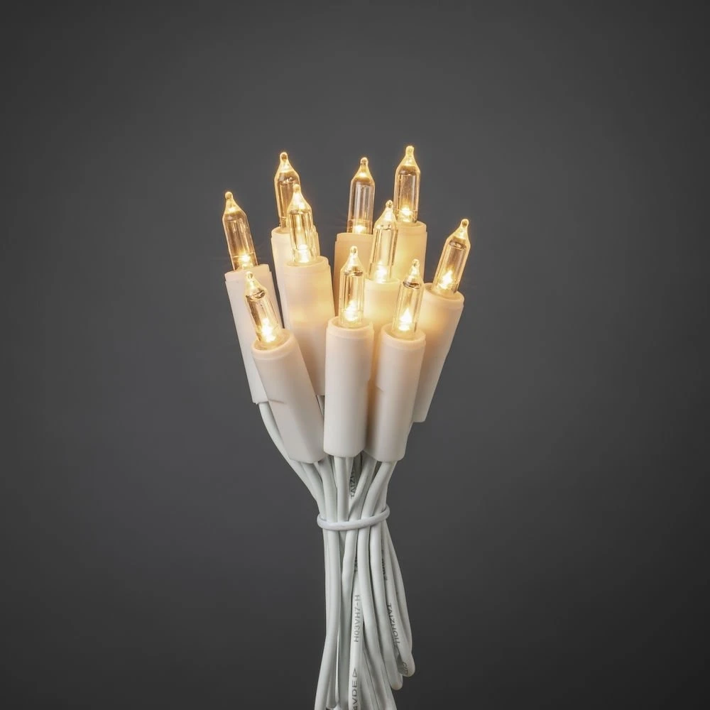 Konstsmide 6301-102, 20 lempučių, LED, Šiltai balta, Vidaus reikmėms, Balta, Plastikas