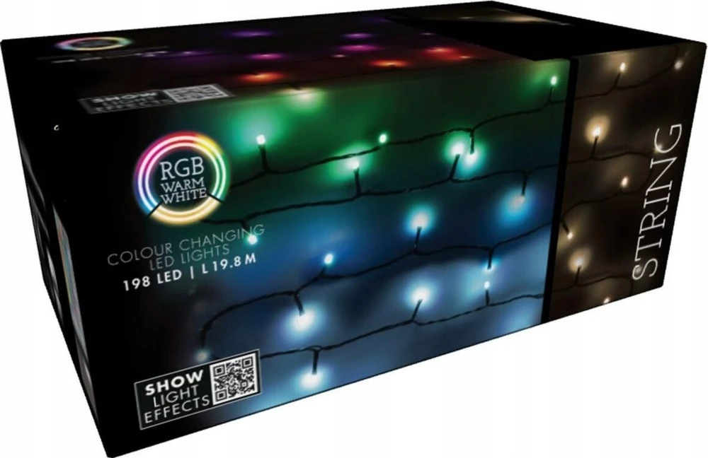 Christmas Decoration KALĖDŲ EGLĖLĖS LIETUVIAI 198 RGBW LED GRANDINĖS LEDĖS SU NUOTOLINIO VALDYMU