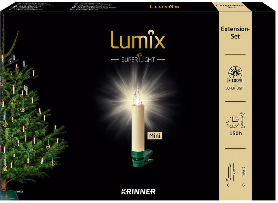 Lampki choinkowe Krinner Lumix Superlight Mini 6x Extension Set ivory