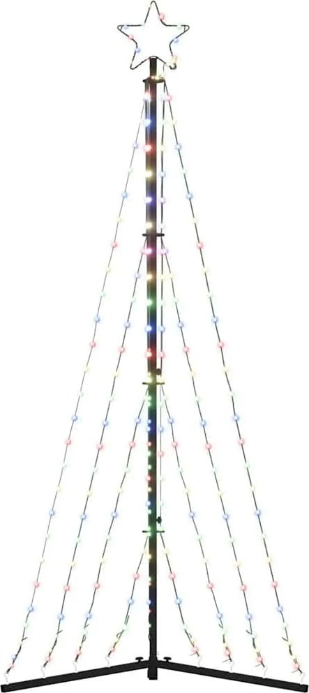 LED Kalėdų eglutė 339 LED Spalvingi 187 cm