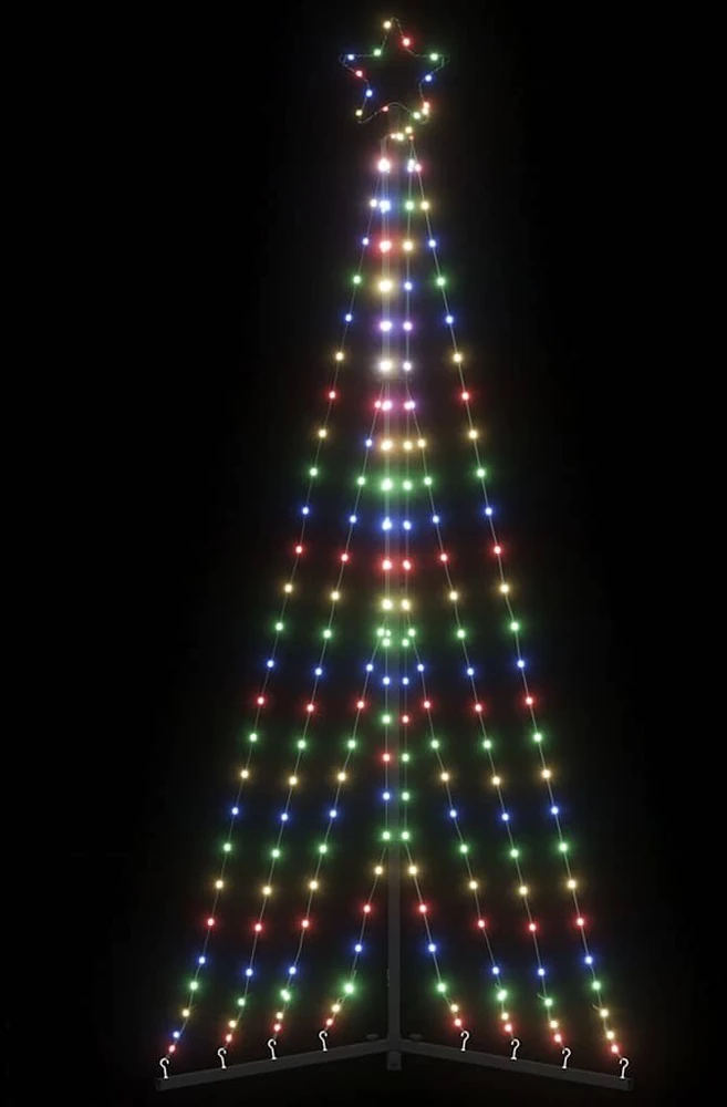 LED Kalėdų eglutė 339 LED Spalvingi 187 cm