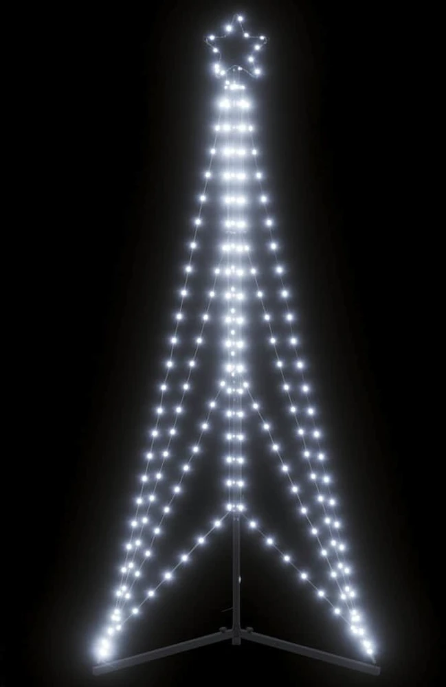 LED Kalėdų eglutė 363 LEDs Šalta Balta 182 cm