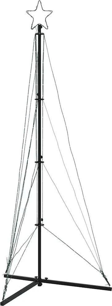 LED Kalėdų eglutė 363 LEDs Šalta Balta 182 cm