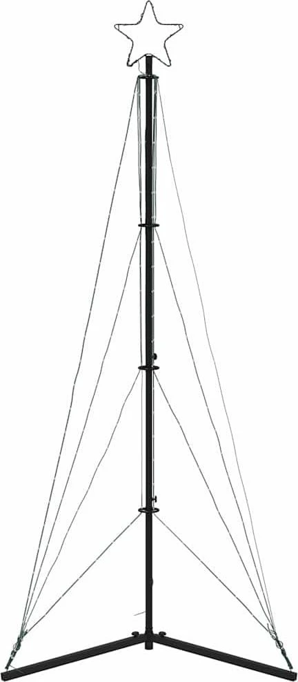 LED Kalėdų eglutė 363 LEDs Šilta Balta 182 cm