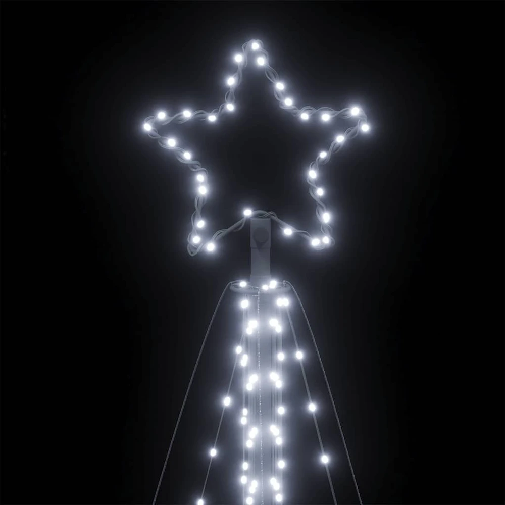 LED Kalėdų eglutė 570 LED Šalta Balta 399 cm