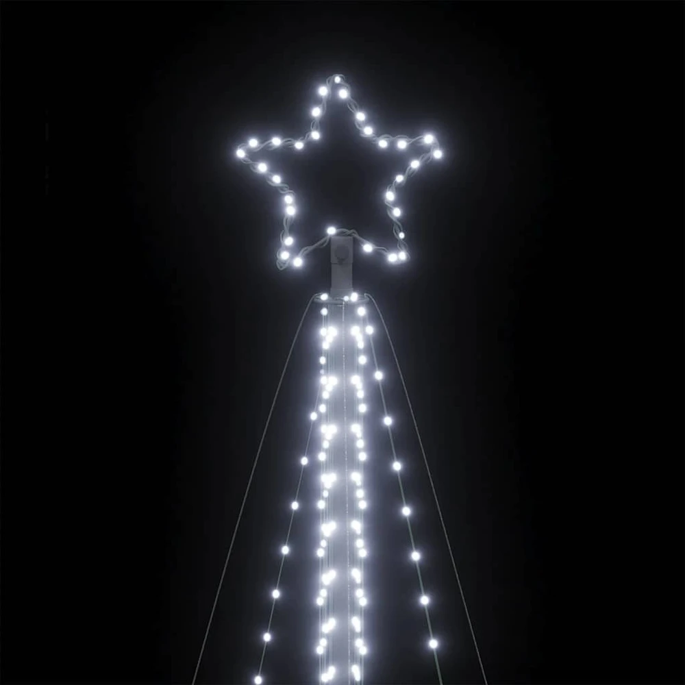 LED Kalėdų eglutė 789 LED Šaltai Balta 476 cm
