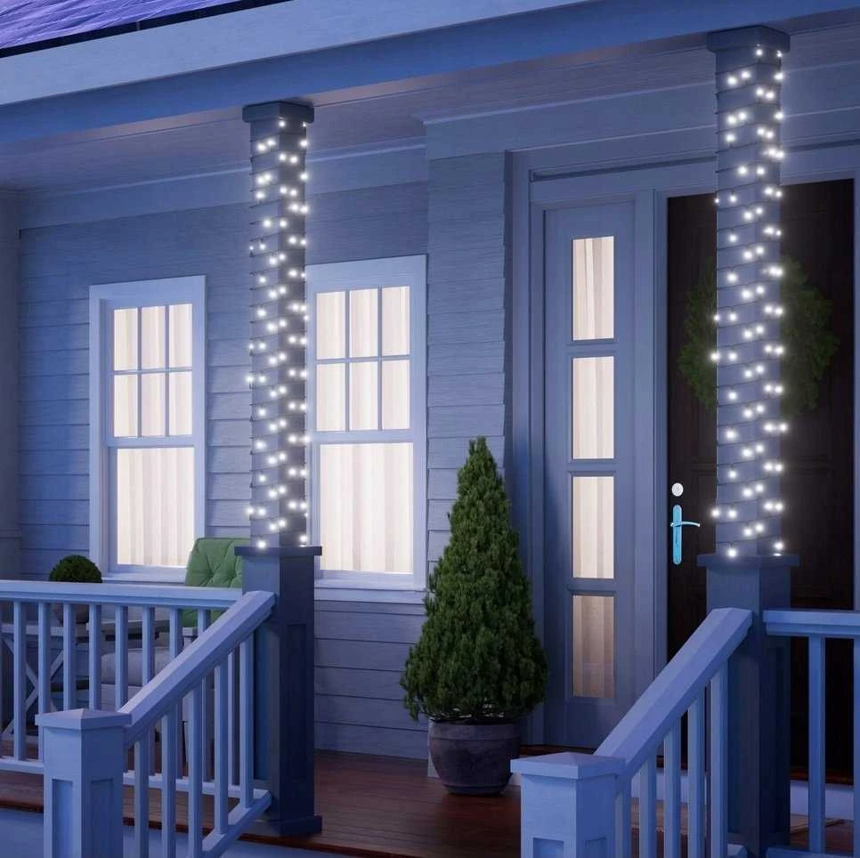 „Nanoleaf|1D Outdoor Holiday String Lights Starter Kit“ 250LED 20m|18 W|RGBW|Wi-Fi, svarbu