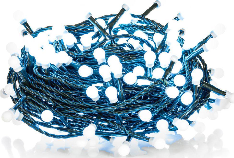 Kalėdų eglutės žiburiai Retlux 100 LED balta šalta
