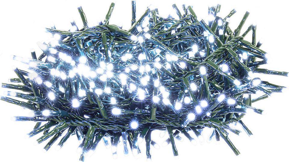 Kalėdų žiburiai Retlux 600 LED balta šalta