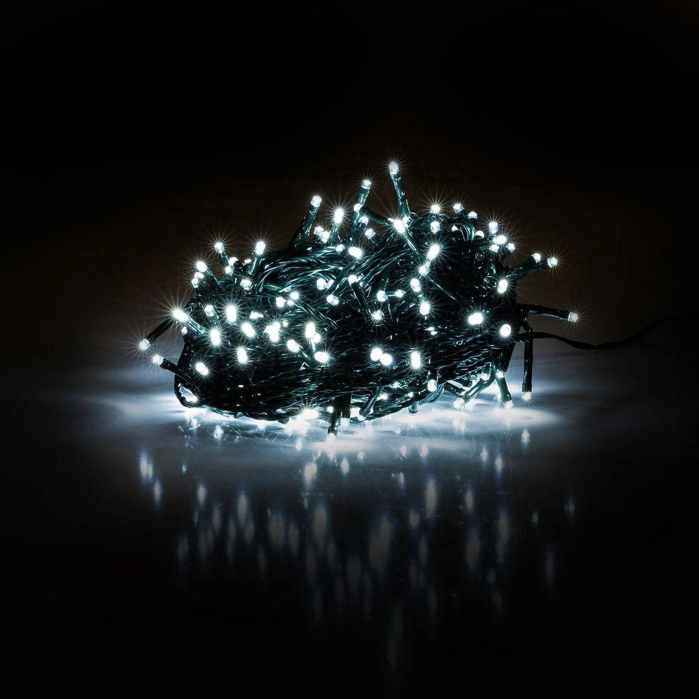 Kalėdų eglutės lemputės Retlux 200 LED šaltai balta