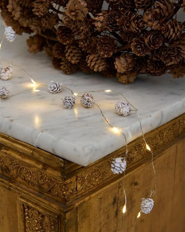 Lampki choinkowe Sirius Molly Cone snow, 20LED, 2M+30 cm