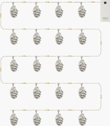 Lampki choinkowe Sirius Molly Cone snow, 20LED, 2M+30 cm