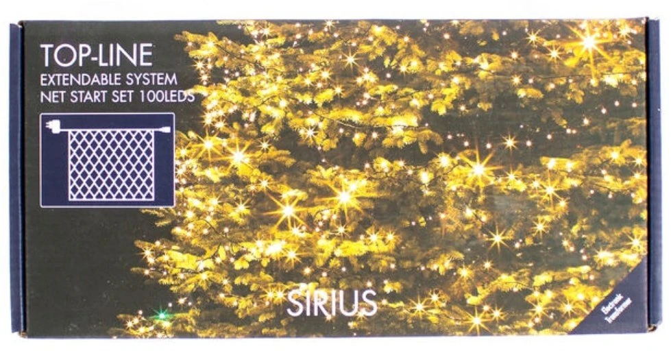 Lampki choinkowe Sirius Top-Line Energy Net StartSet 100L