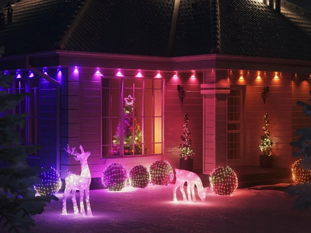 Twinkly Strings Smart LED 750 RGB, 60m, Juodas laidas|Daugiaspalvis