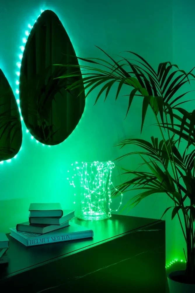 Lubinis šviestuvas „Twinkly | Dots“ išmaniosios LED lemputės 200 RGB (daugiaspalvės), 10 m, skaidrios | RGB – daugiau nei 16 mln. spalvų