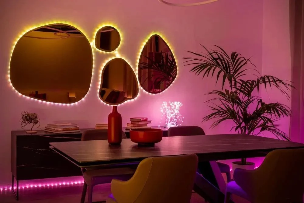 Lubinis šviestuvas „Twinkly | Dots“ išmaniosios LED lemputės 200 RGB (daugiaspalvės), 10 m, skaidrios | RGB – daugiau nei 16 mln. spalvų