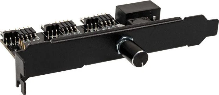 Lamptron CFM36 Fan and RGB LED Controller for PCI Slot – juodos spalvos