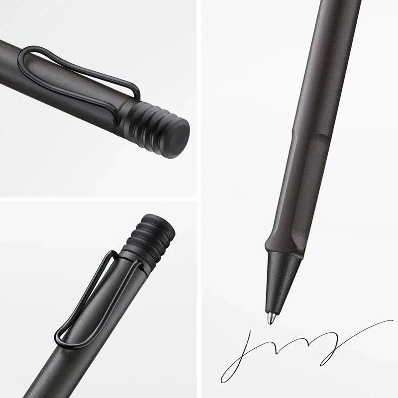 Lamy Tušinukas LAMY Safari 2E2, M, su mėlynu šerdimi, grafito juodas