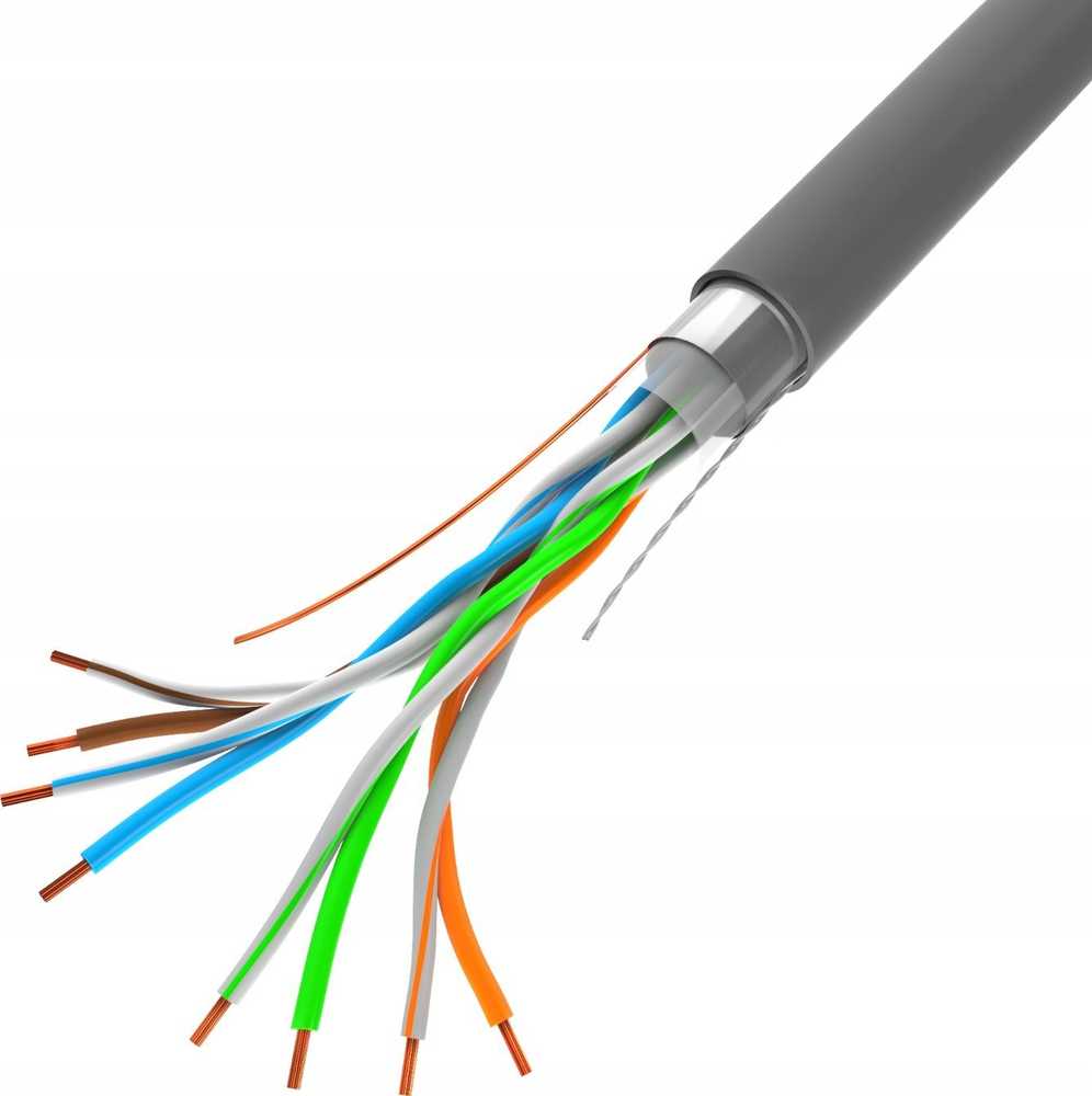 Lanberg kabelis LAN FTP 100Mb/s 100m drut CCA pilka