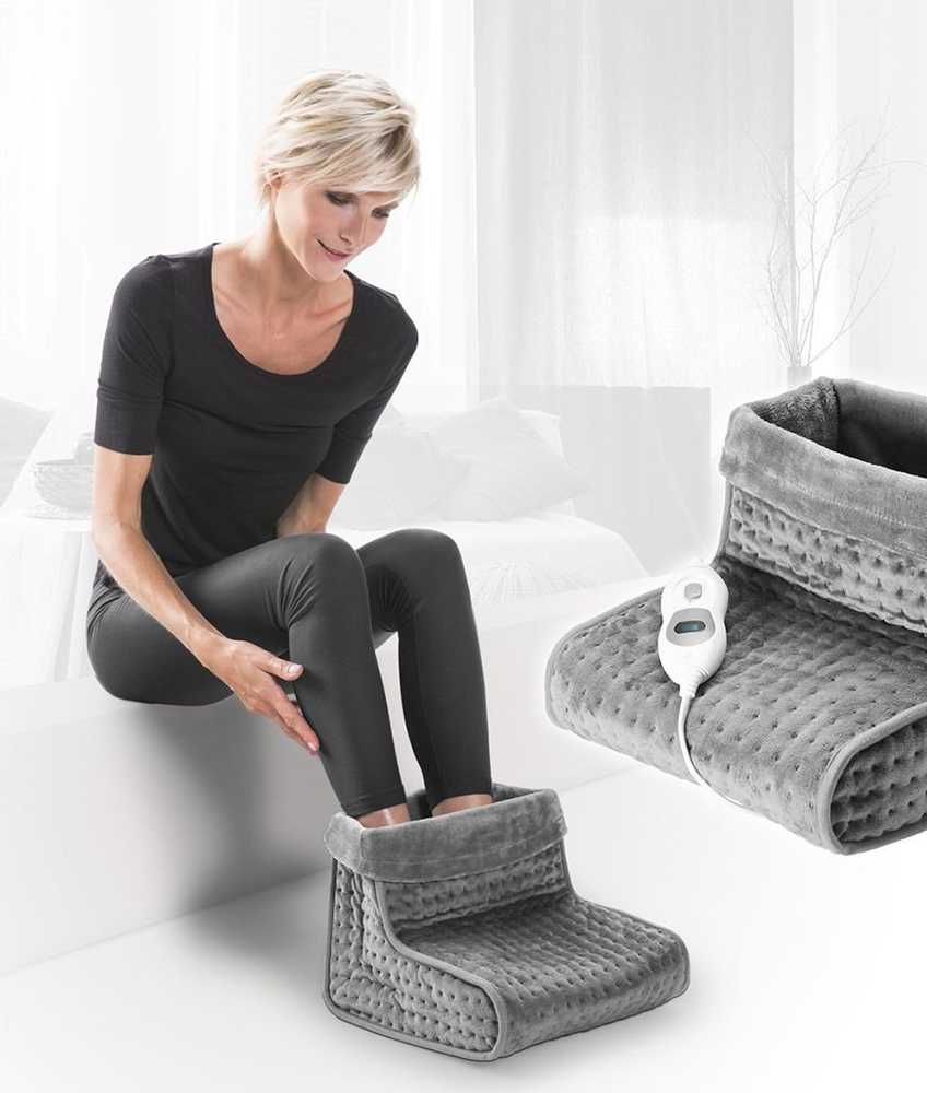 Kojų šildytuvas Lanaform LA180401 Šildymo lygių skaičius 3, Plaunamas, 100% poliesteris, 100 W, Pilkas, Baltas