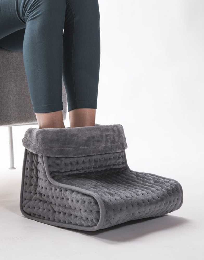 Kojų šildytuvas Lanaform LA180401 Šildymo lygių skaičius 3, Plaunamas, 100% poliesteris, 100 W, Pilkas, Baltas