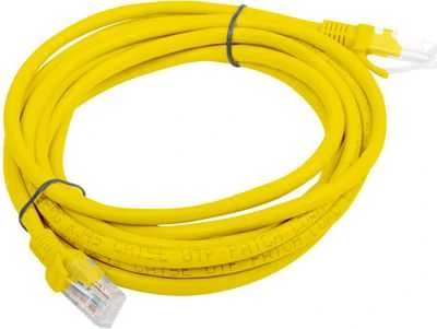 LANBERG PCU6-10CC-0500-Y Patchcord RJ45 kat. 6 UTP 5m geltona