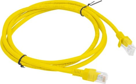 LANBERG PCU6-10CC-0100-Y Patchcord RJ45 kat. 6 UTP 1m geltona