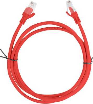 LANBERG PCU6-10CC-0100-R Lanberg Patchcord RJ45 kat. 6 UTP 1m raudona