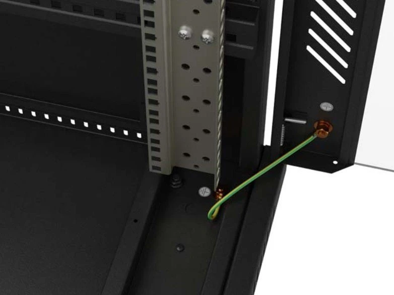 Ant grindų pastatoma stelažo tipo serverio spintelė - 19 colių 22U 600x1000mm - juoda - perforuotos durys.- Lanberg FF01-6022-23B