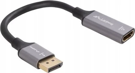DisplayPort į HDMI adapteris, pilkas korpusas