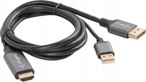 Lanberg HDMI (M) į DisplayPort (M) kabelis 4K, Juodas | CA-HDDP-20CU-0018-BK | 1.8 m