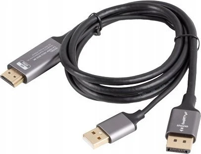 Lanberg HDMI (M) į DisplayPort (M) kabelis 4K, Juodas | CA-HDDP-20CU-0018-BK | 1.8 m