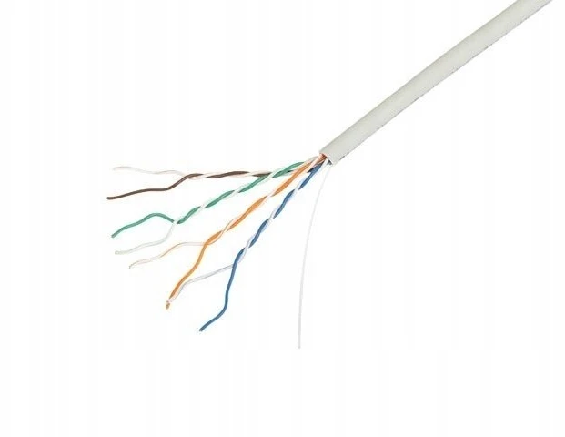 LANBERG LAN kabelis UTP CAT.5E 305M kietas CU LSZH Pilkas CPR + FLUKE PASSED
